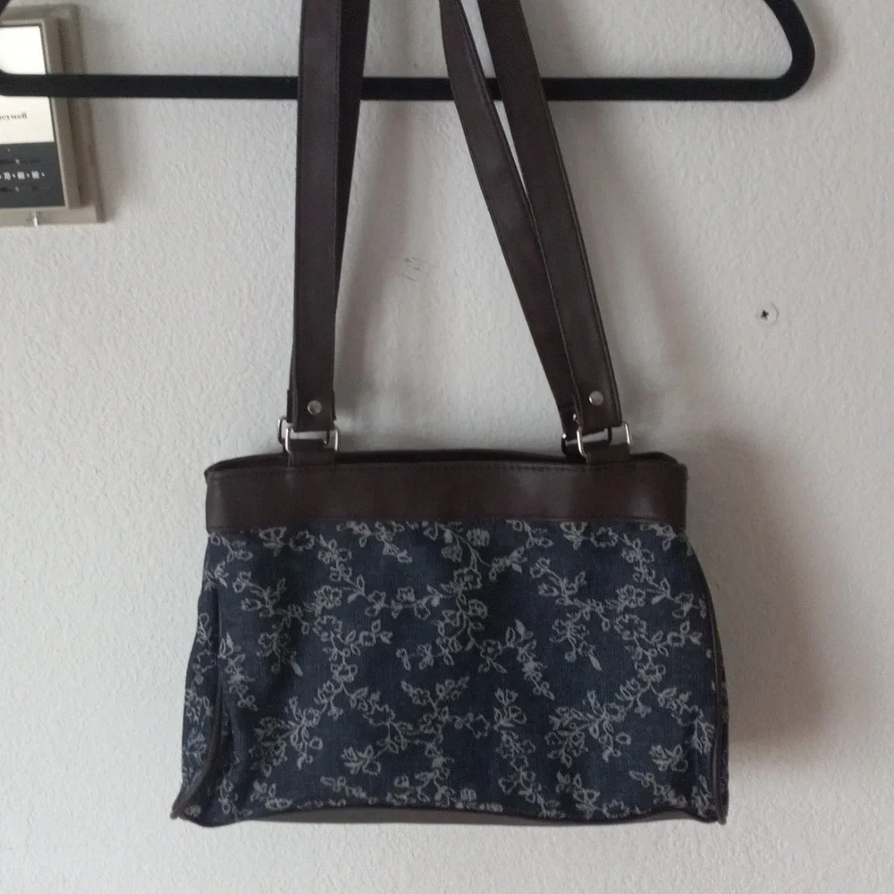 Gold Coast Denim Floral Purse